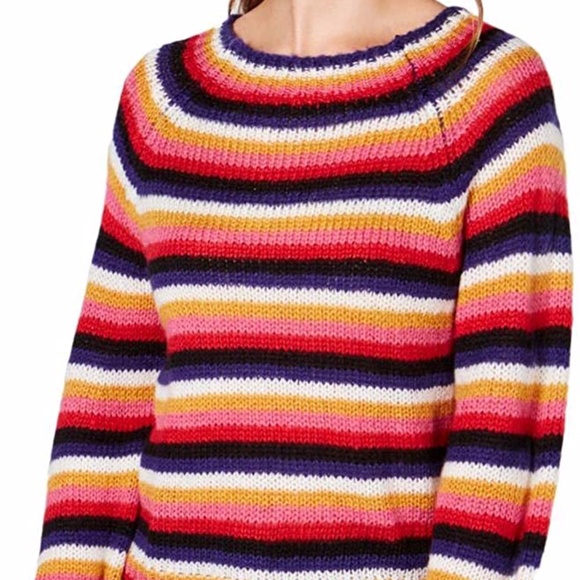 Crave Frame Stried Fluffy Pullover Sweater - Picture 1 of 3